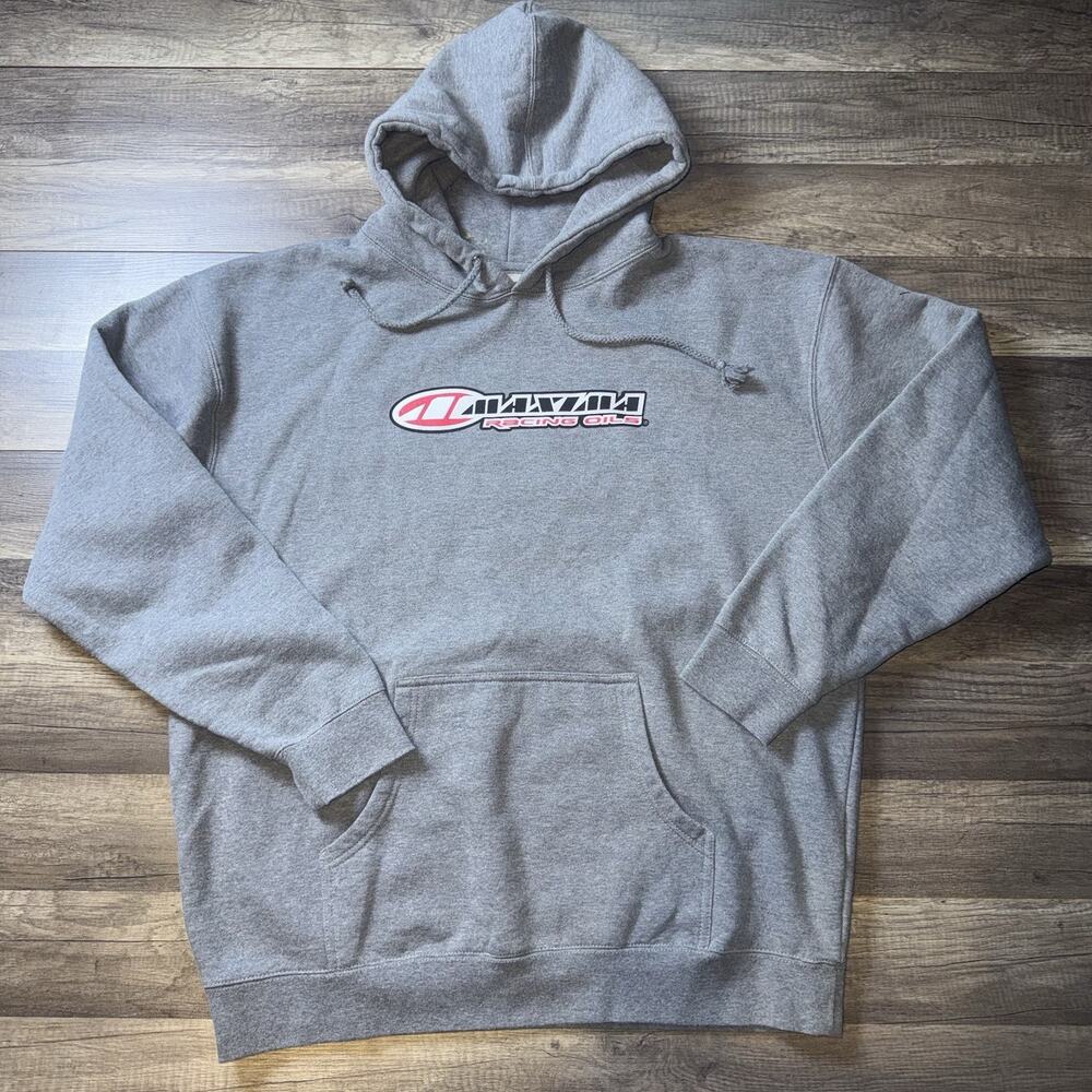 Maxima Racing Oils Hoodie Sweatshirt Offical Mens X-Large Gray RARE